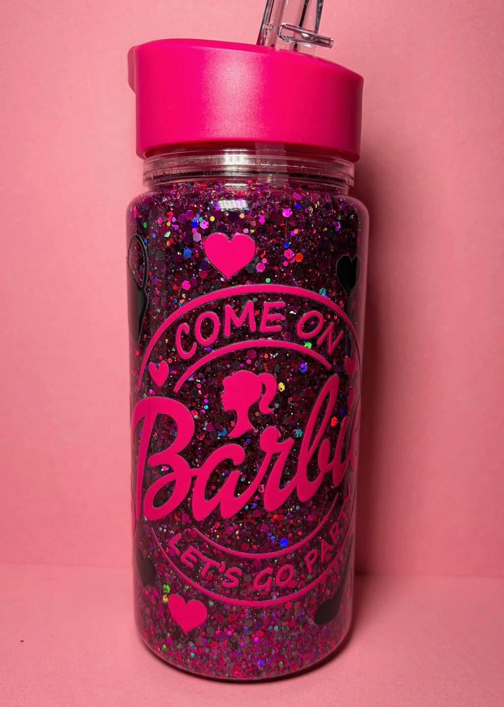 Barbie Kids Snowglobe water bottle