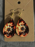 Flower Earrings (Orange)